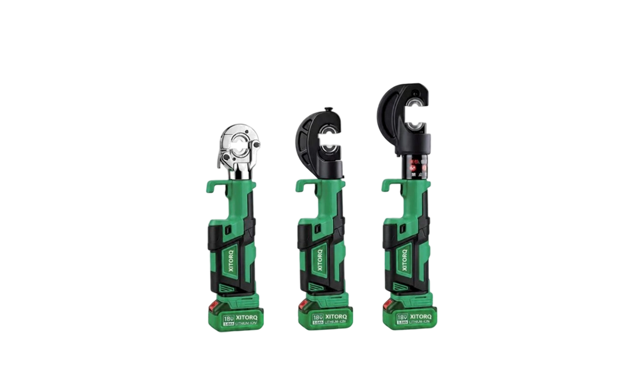 18V Lityum-İyon Hidrolik Sıkma Aleti — 60-120kN Kuvvet, 10-400mm² Cu/Al Kablo Terminalleri için